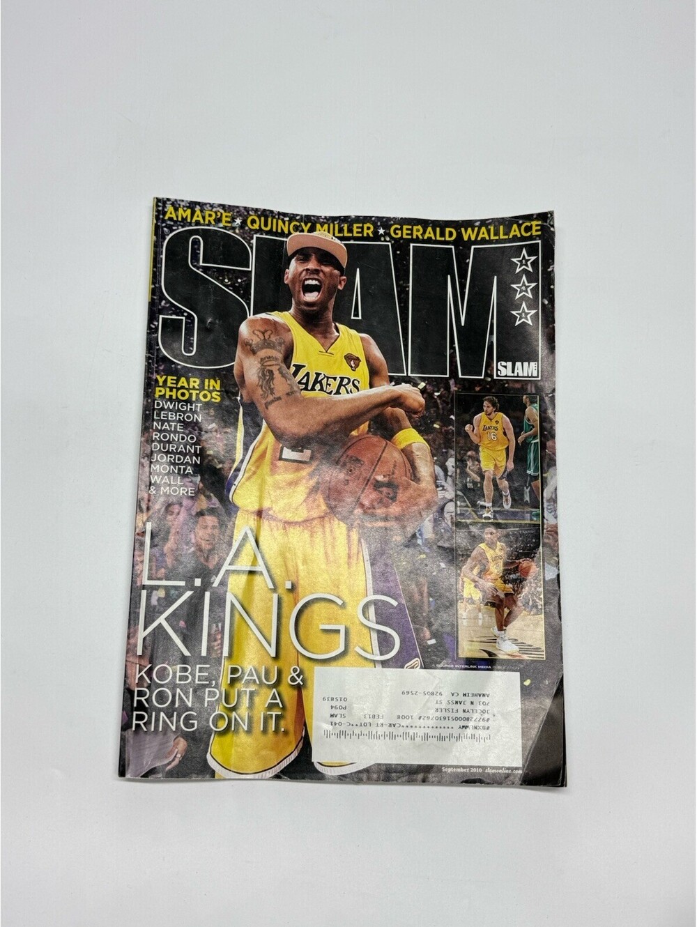 SLAM Magazine September 2010 Kobe Bryant Pau Gasol LA Kings Lakers NBA